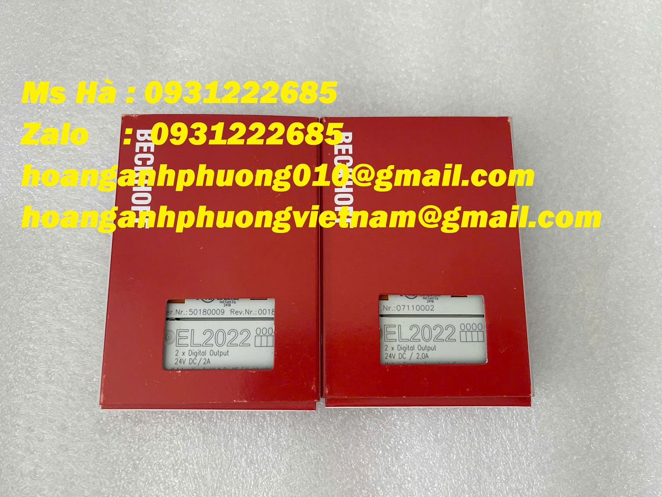 Beckhoff EL2022, module dễ lắp đặt, nhỏ gọn, chất lượng